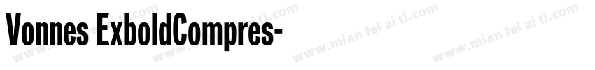 Vonnes ExboldCompres字体转换